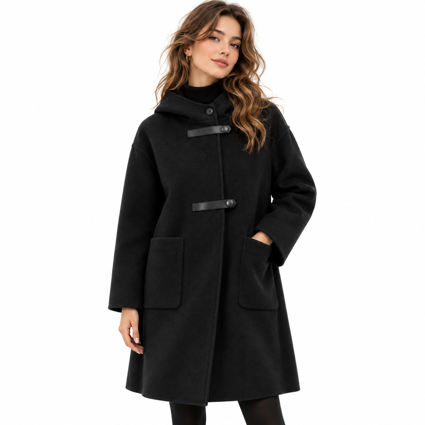 Veste à Manches Longues avec Capuche - Capuche Réglable et Plusieurs Poches