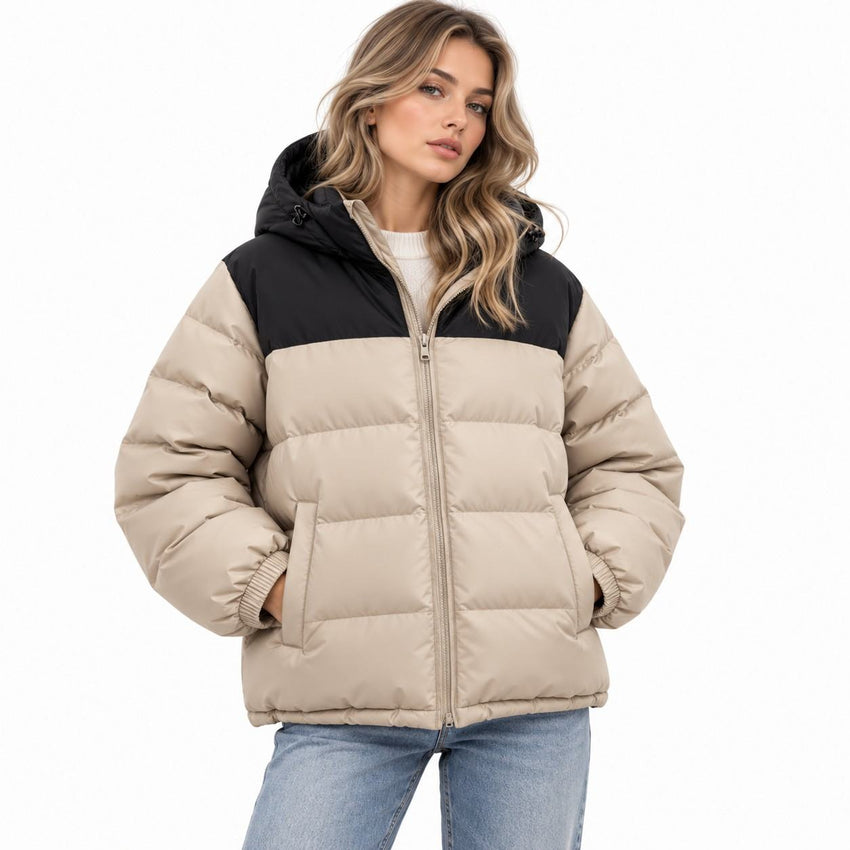 Veste d'Hiver Isolante Unisexe - Manteau à Capuche avec Garnissage en Duvet et Matériau Inspiré du Graphène