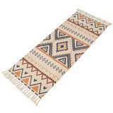 Tapis à Carreaux Vintage - Tapis en Polyester d'Inspiration Bohémienne