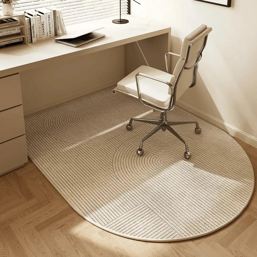Tapis de Sol pour Chaise de Bureau - Feutre à Boucles Courtes avec Dessous Antidérapant