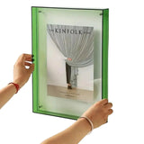 Cadre Photo LED - Affichage Lumineux en Acrylique Transparent pour Bureau et Étagère