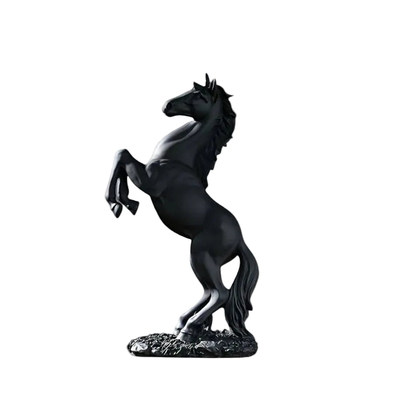 Sculpture de Cheval Cabré en Résine – Figurine Décorative pour Intérieur