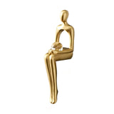 Sculpture Abstraite en Résine - Figurine Décorative avec Design Ajouré pour Intérieur