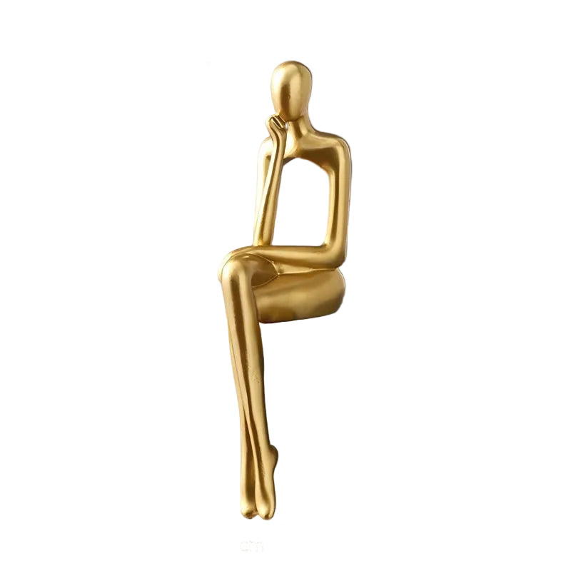 Sculpture Abstraite en Résine - Figurine Décorative avec Design Ajouré pour Intérieur