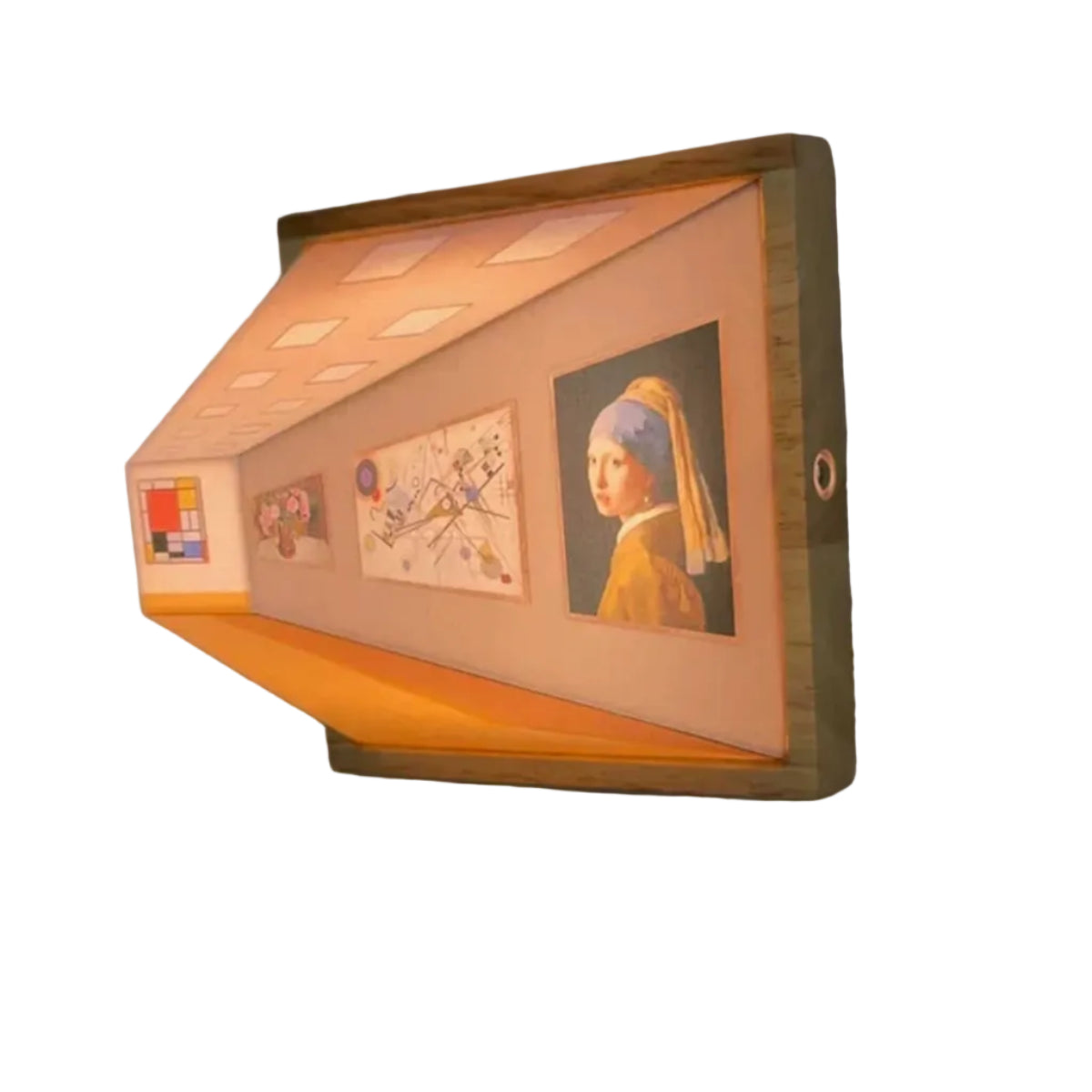 Lampe Murale LED Illusion Optique 3D - Panneau Acrylique Avec Éclairage Intégré