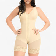 Body de Compression Femme - Panneaux Structurés Inspirés du Corset et Coupe Sans Manches Noire