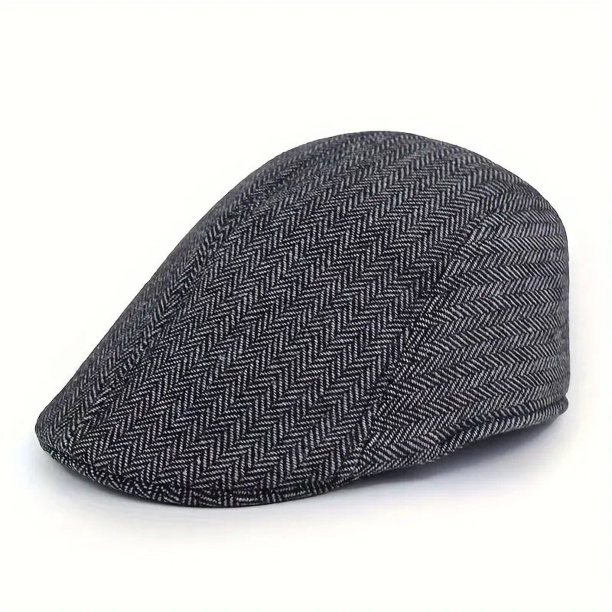 Béret Ajustable en Mélange de Tissus - Forme Classique avec Bande Réglable