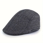 Béret Ajustable en Mélange de Tissus - Forme Classique avec Bande Réglable