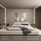 Projecteur LED 360° - Éclairage d'Ambiance Intérieur avec Télécommande