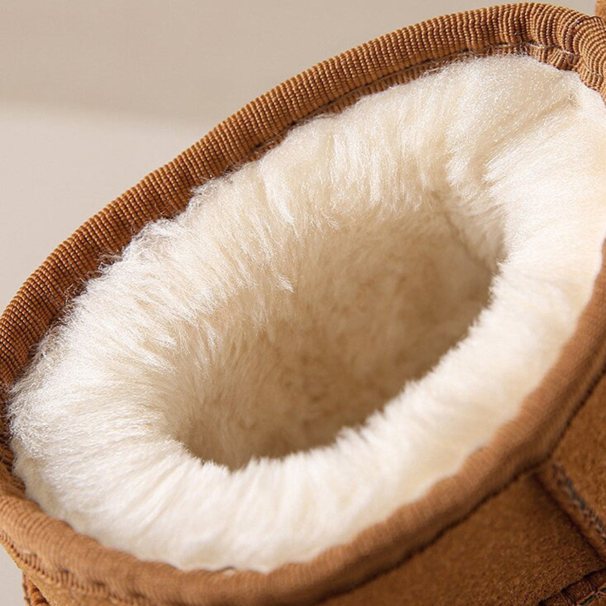 Bottines Mini en Peau de Mouton - Doublure en Fourrure et Design Résistant à l'Eau