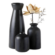 Ensemble de 3 Vases en Céramique - Vases Décoratifs Mats en Trois Tailles