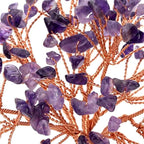 Ornement Bonsaï en Pierres Naturelles - Arbre Décoratif en Améthyste, Quartz Rose ou Citrine