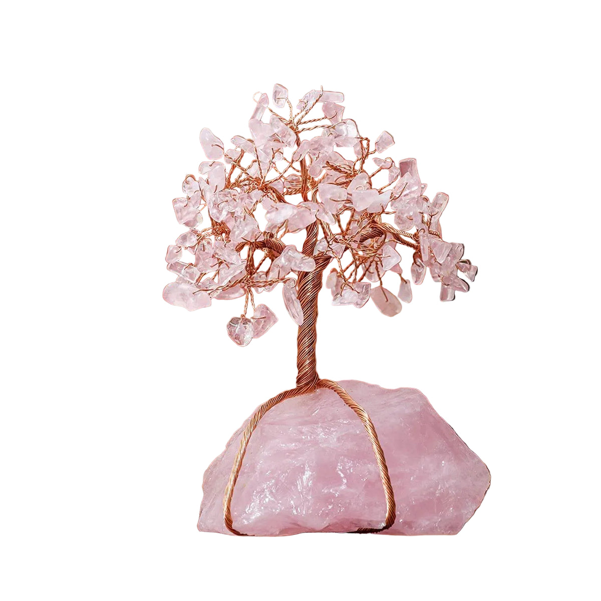 Ornement Bonsaï en Pierres Naturelles - Arbre Décoratif en Améthyste, Quartz Rose ou Citrine
