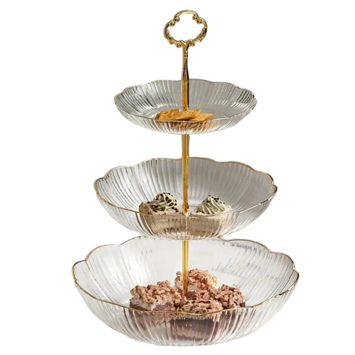 Trivio Tier Bol à Fruits - Panier à Fruits à Plusieurs Niveaux pour Rangement de Cuisine