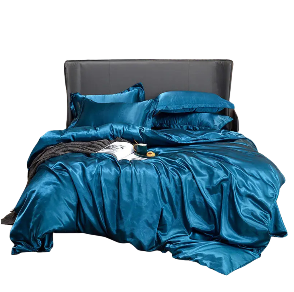 Parure de Housse de Couette en Satin à Finition Lisse – Literie Respirante pour Usage Quotidien