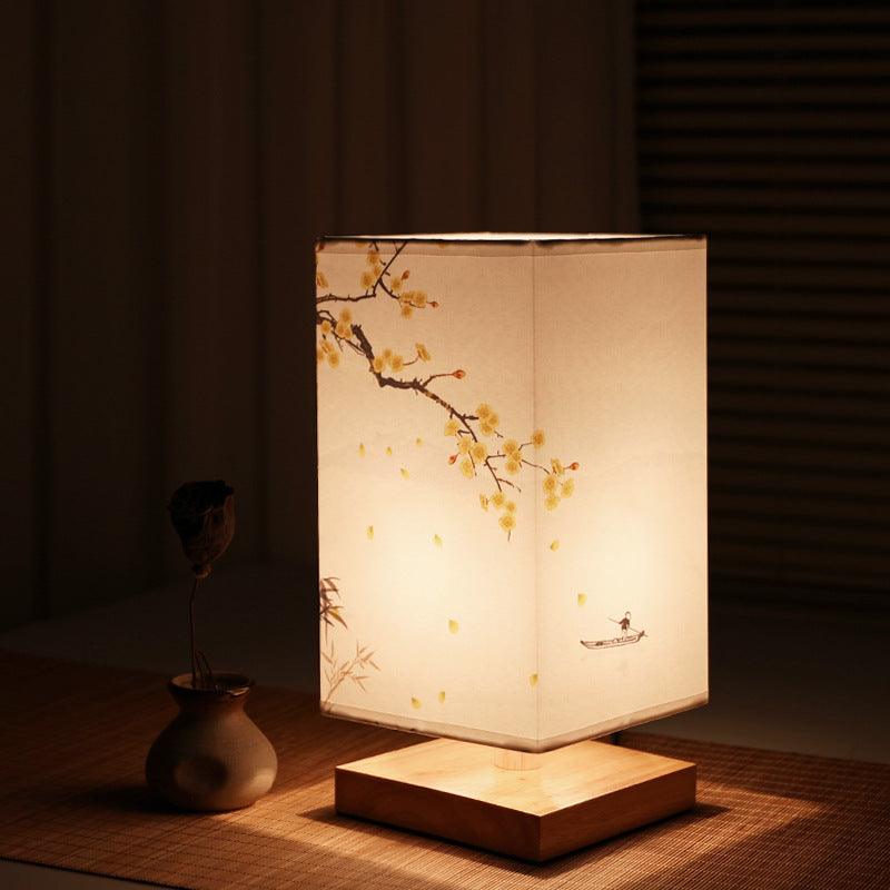 Lampe de Table LED avec Éclairage Blanc Chaud - Lampe de Table en Métal et Verre