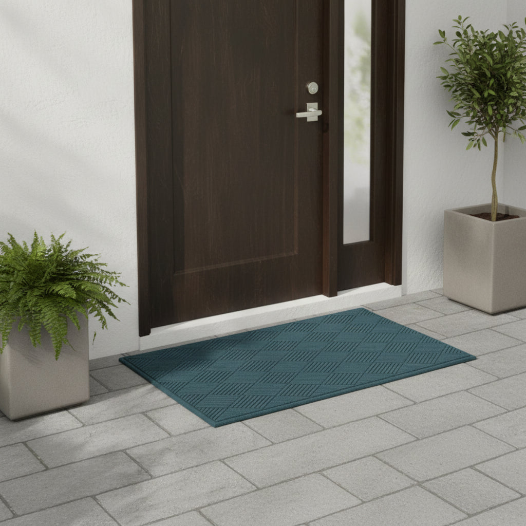 Tapis d'Entrée en Caoutchouc - Paillasson Rectangulaire Intérieur et Extérieur
