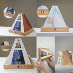 Lampe Murale LED Illusion Optique 3D - Panneau Acrylique Avec Éclairage Intégré