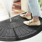 Tapis Demi-Lune en Caoutchouc – Tapis Fin Pour Intérieur