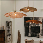 Suspension Florale en Tissu et Métal - Luminaire de Plafond pour Éclairage Intérieur