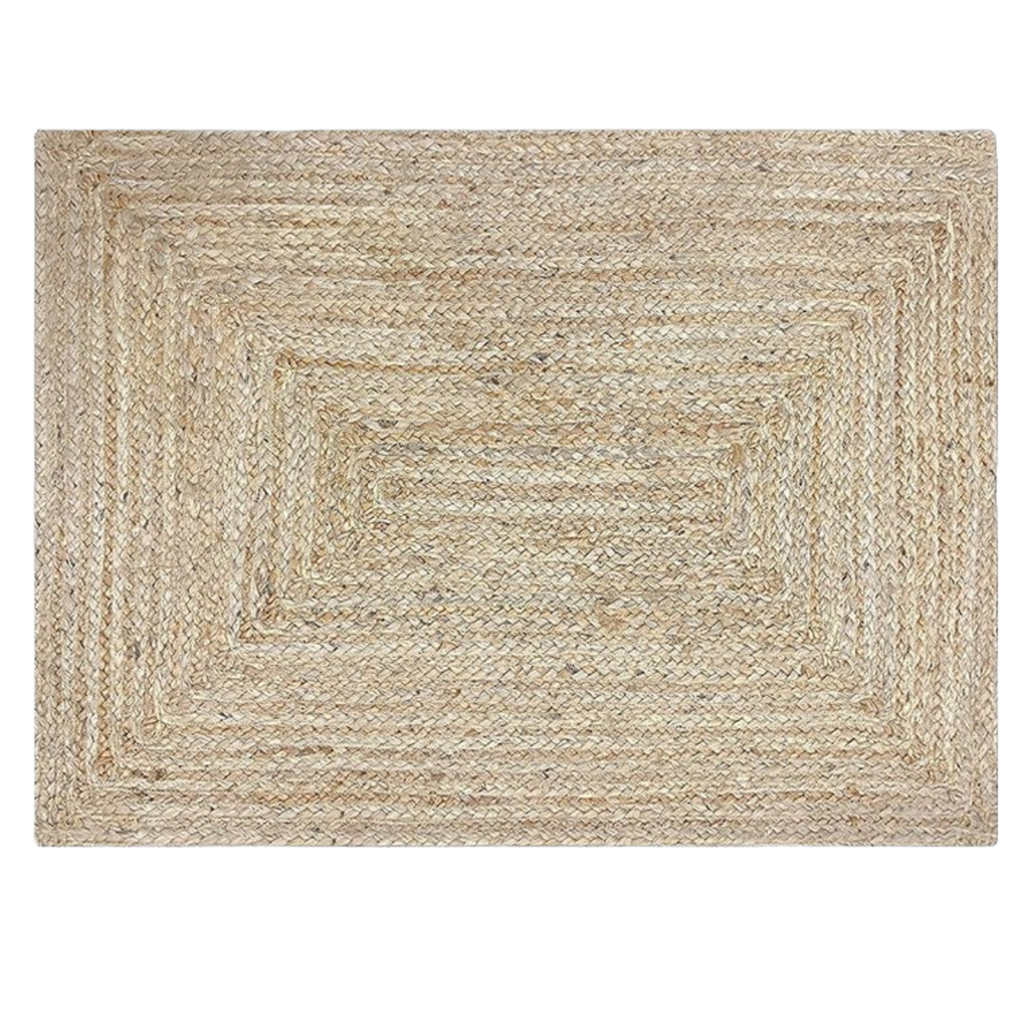 Tapis Rectangulaire en Jute – Tapis Tressé Pour Intérieur