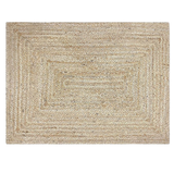 Tapis Rectangulaire en Jute - Tapis Tressé pour Intérieur