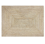 Tapis Rectangulaire en Jute - Tapis Tressé pour Intérieur