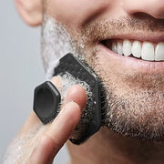Tampon Nettoyant Visage Homme en Silicone - Surface Texturée Réutilisable