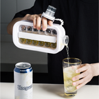 Bouteille à Glaçons 2-en-1 en Silicone - Moule Réutilisable pour Eau et Boissons