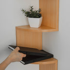 ZigStor - Étagère d'Angle en Zigzag pour Rangement Vertical