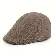 Béret Ajustable en Mélange de Tissus - Forme Classique avec Bande Réglable
