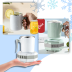 Refroidisseur de Tasse avec Refroidissement à Semiconducteurs - Refroidisseur de Bureau pour Boissons et Indicateur LED