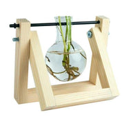 Station de Bouturage pour Plantes - Support en Bois avec Tubes en Verre