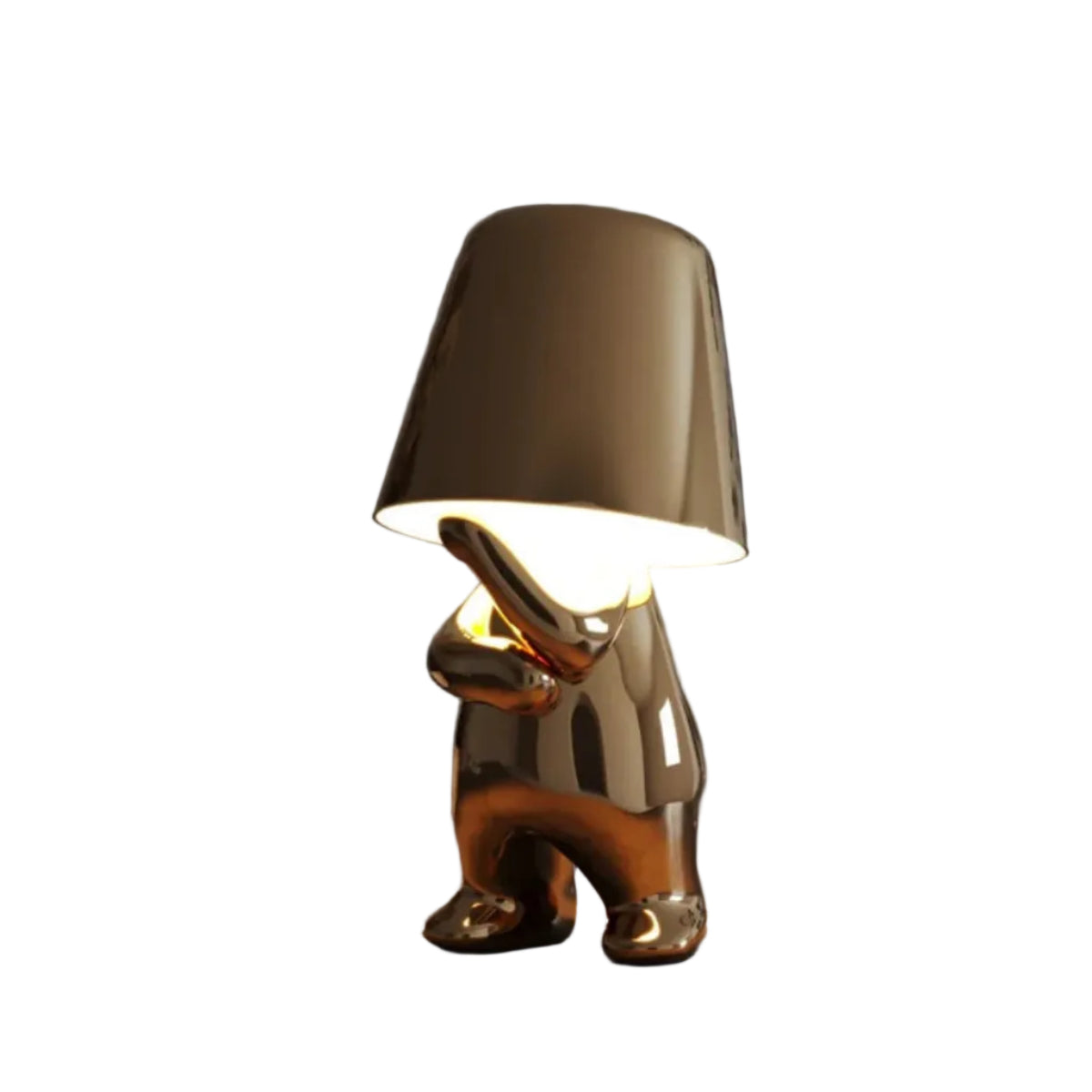 Lampe de Table LED Rechargeable - Aluminium et Résine avec Éclairage Réglable