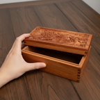 Boîte à Bijoux en Bois - Coffret de Rangement Décoratif avec Fermeture Discrète