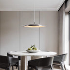 Lampe Pendante LED | Lampe de Plafond en Fer avec LED Intégrée & Finition Nickel | Pour Salle à Manger & Espaces de Vie