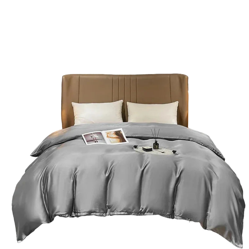 Parure de Housse de Couette en Soie de Mûrier – Literie en Fibre Naturelle à Finition Lisse