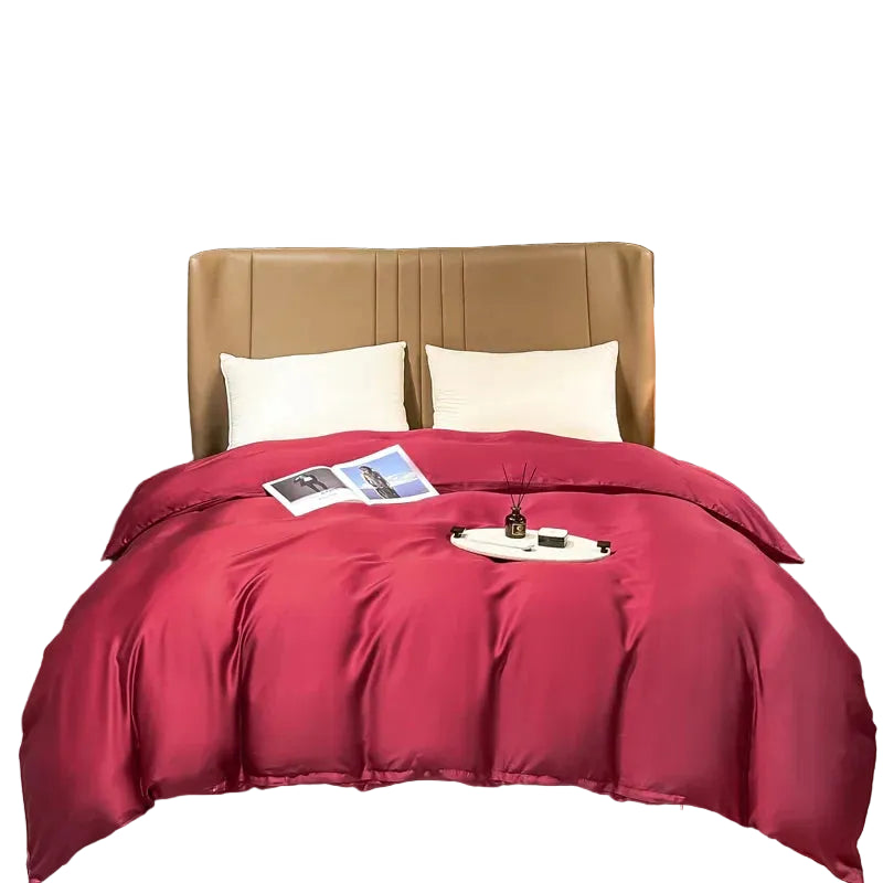 Parure de Housse de Couette en Soie de Mûrier – Literie en Fibre Naturelle à Finition Lisse