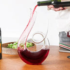 Carafe à Vin en Spirale - Carafe en Verre pour Service et Aération du Vin
