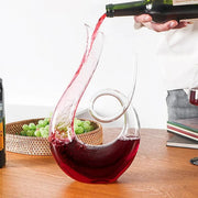 Carafe à Vin en Spirale - Carafe en Verre pour Service et Aération du Vin