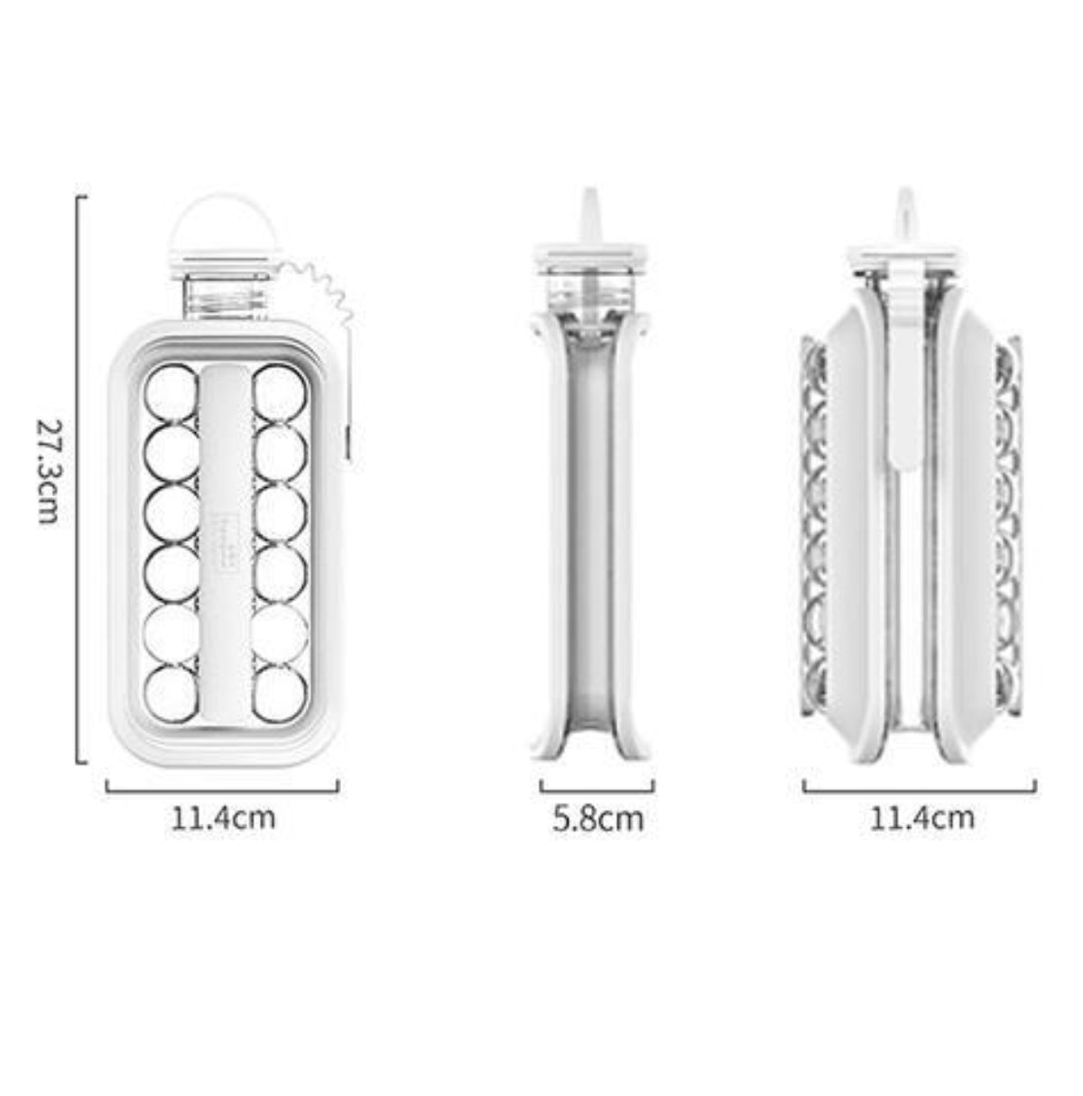 Bouteille à Glaçons 2-en-1 en Silicone - Moule Réutilisable pour Eau et Boissons