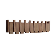 Porte-Manteau Pliable En Bois Pour Mur - Rangement Murale Avec 4, 6 Ou 8 Crochets