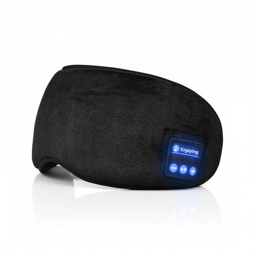 Masque de Sommeil Bluetooth - Haut-Parleurs Ultrafins et Design Bloquant la Lumière
