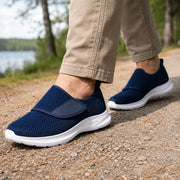 Chaussures de Confort Ajustables en Textile - Coupe Large avec Semelle EVA Légère