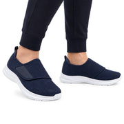 Chaussures de Confort Ajustables en Textile - Coupe Large avec Semelle EVA Légère