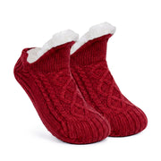 Chaussettes d'Hiver Doublées - Semelle Antidérapante avec Talon Élastique