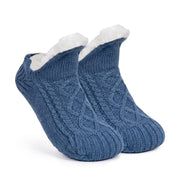 Chaussettes d'Hiver Doublées - Semelle Antidérapante avec Talon Élastique