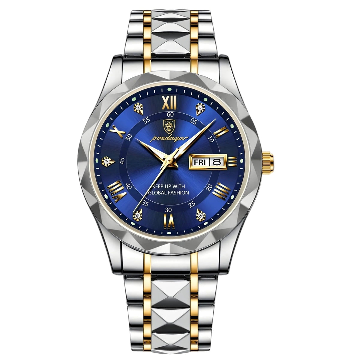Montre Automatique Homme - Boîtier Argenté de 40 mm avec Bracelet en Cuir