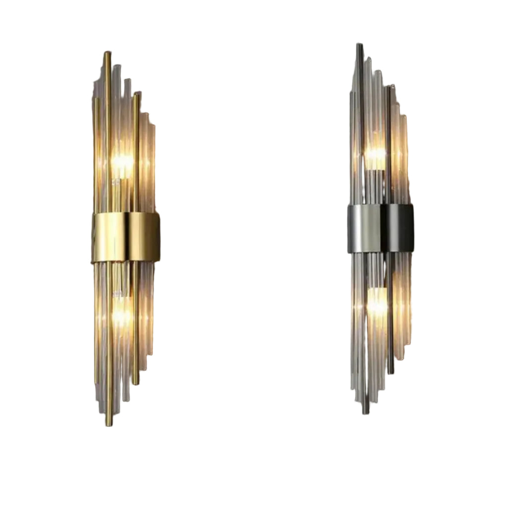 Lampe Murale LED en Cristal - Applique Murale en Acier Inoxydable pour Éclairage Intérieur