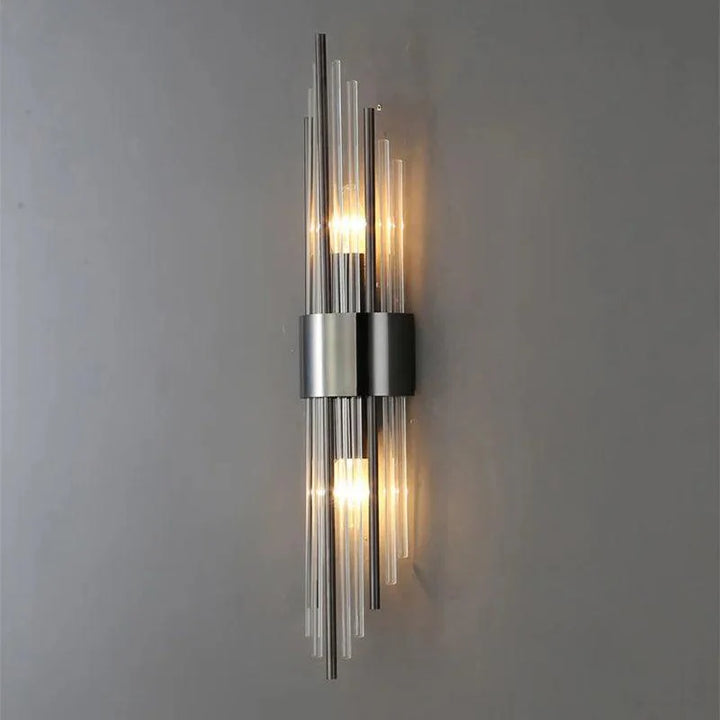 Lampe Murale LED en Cristal - Applique Murale en Acier Inoxydable pour Éclairage Intérieur